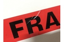 红底黑字印刷胶带发货至鸿运皮具